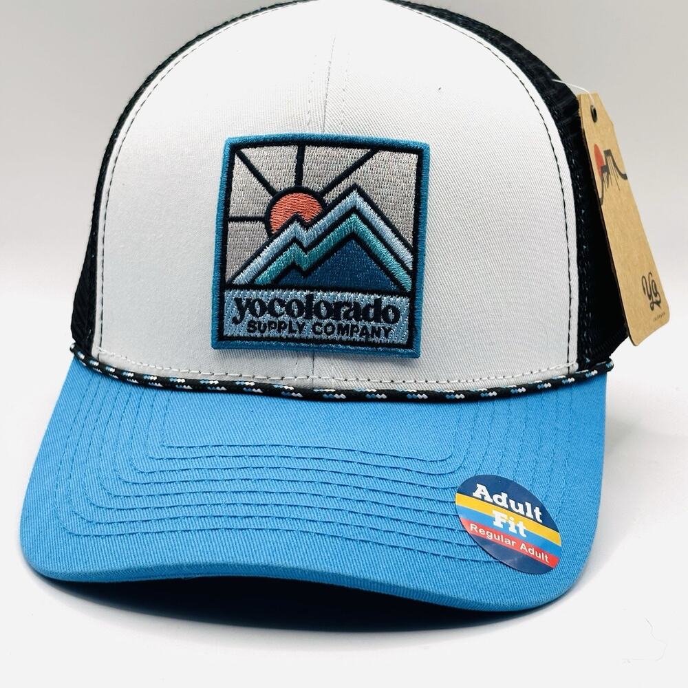 yocolorado Summer Sky Ranger Trucker Hat Adult Fit Snapback